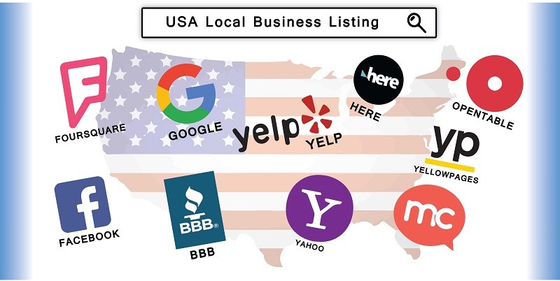 Different local business listing websites