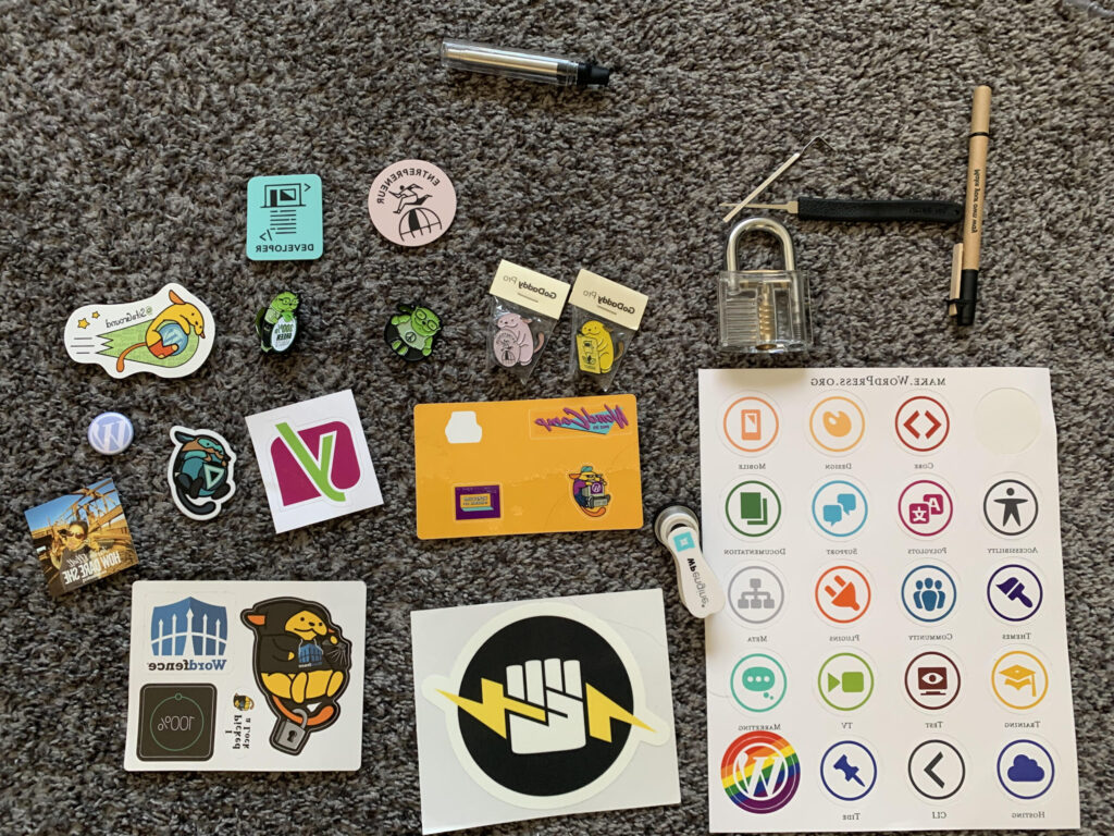 WordCamp Phoenix Sponsor Swag