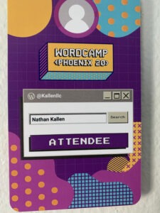 WordCamp Phoenix 2020 Badge