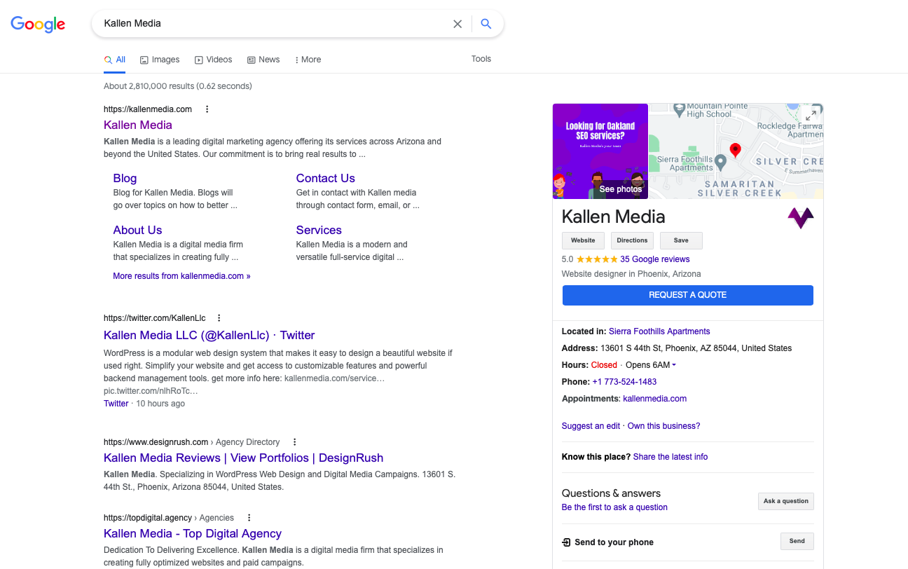 Google Knowledge Panel