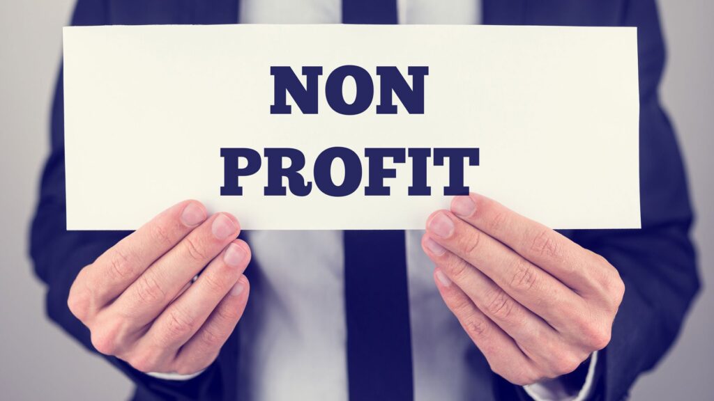 non profit sign